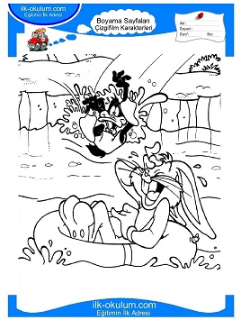 Çocuklar İçin Bugs Bunny Boyama Sayfaları 